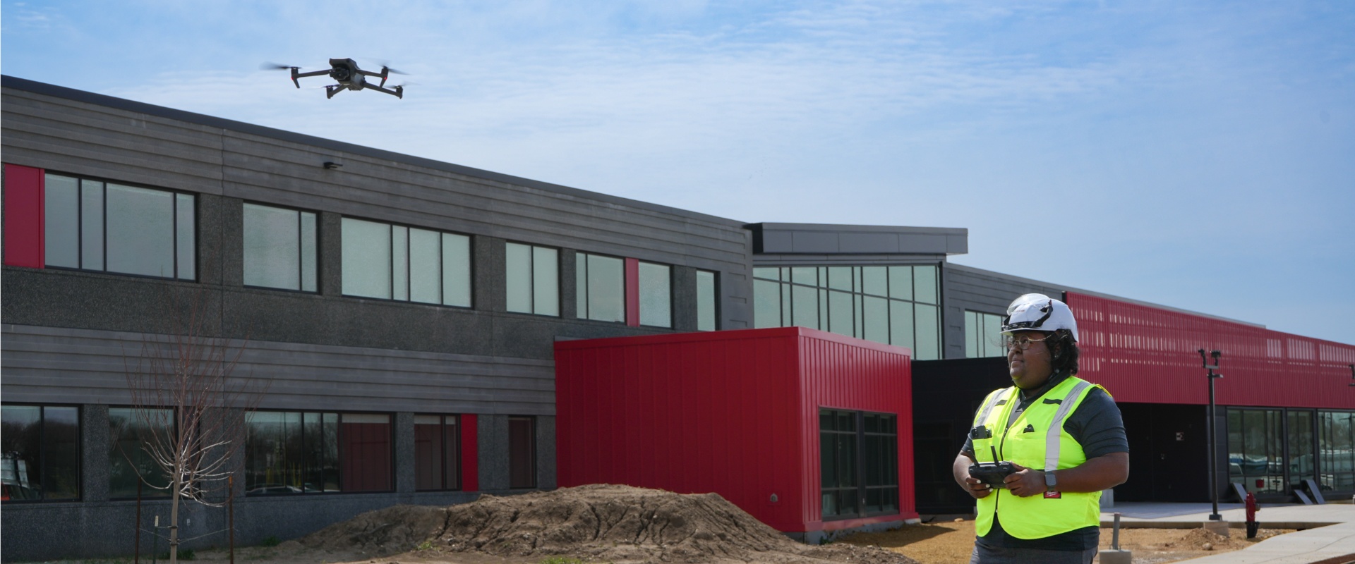 Cierra flying a drone